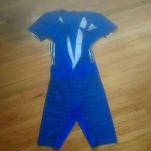 Adidas Adizero Climalite blue sprint suit